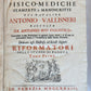 1733 MEDICAL TREATISE by ANTONIO VALLISNERI antique ILLUSTRATED 3 folio volumes