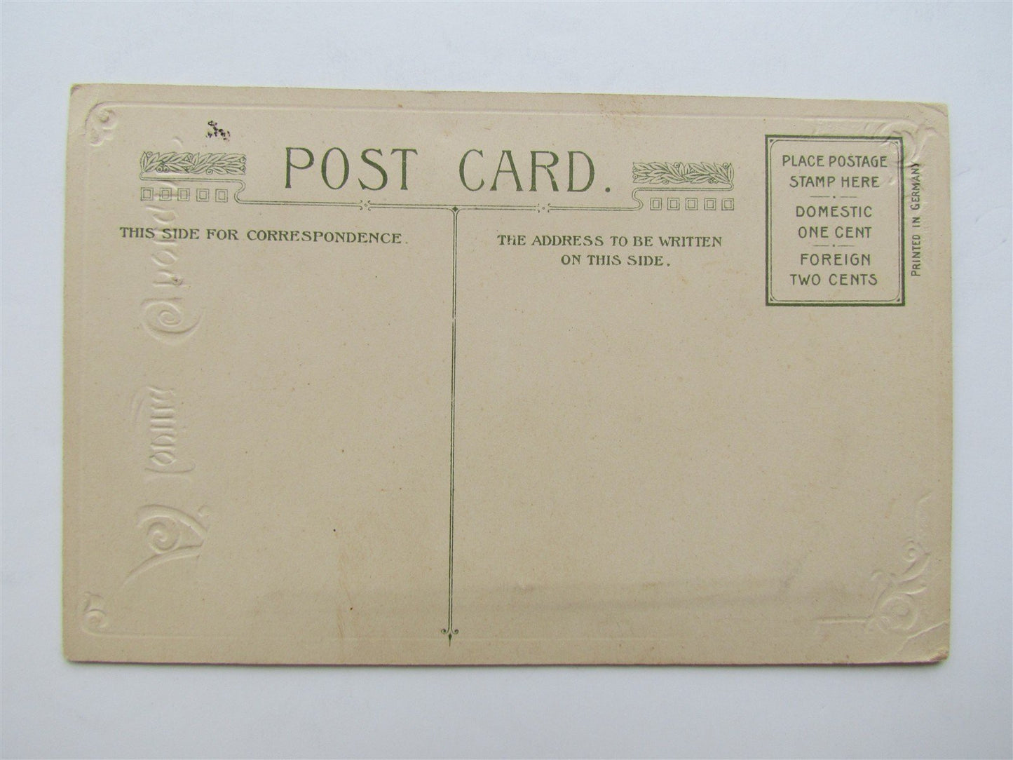 MECHANICAL VALENTINE ANTIQUE POSTCARD CUPIDS w/ HEART by JOHN WINSCH