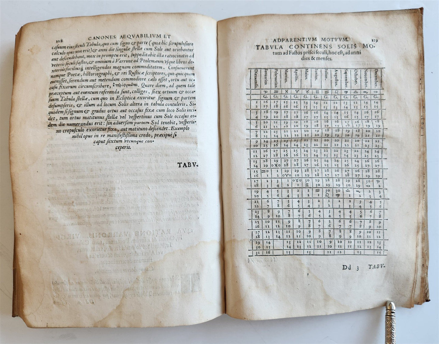 1560 ASTRONOMICAL TABLES by Joannes Stadius antique ASTROLOGY Tabulae Bergenses