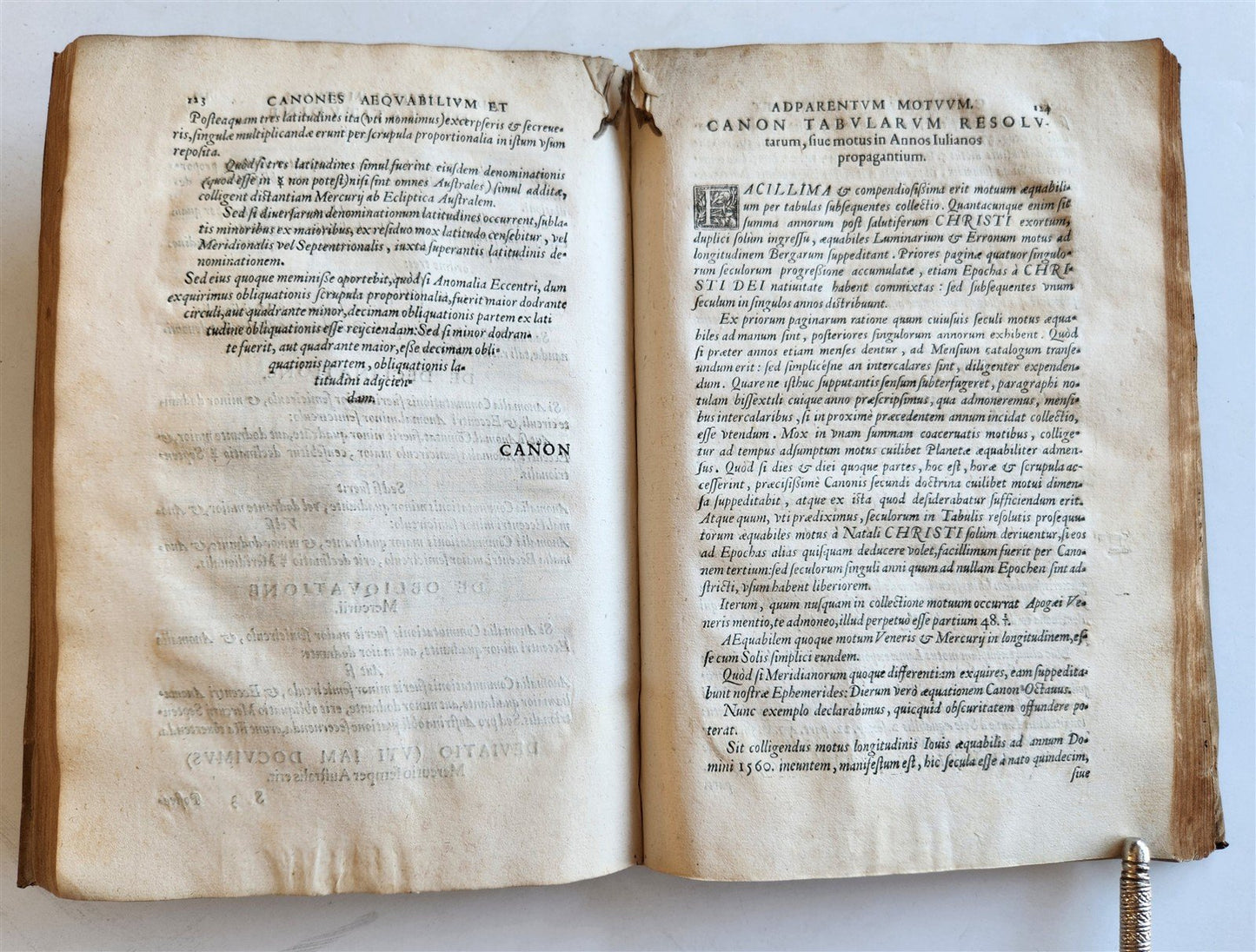 1560 ASTRONOMICAL TABLES by Joannes Stadius antique ASTROLOGY Tabulae Bergenses