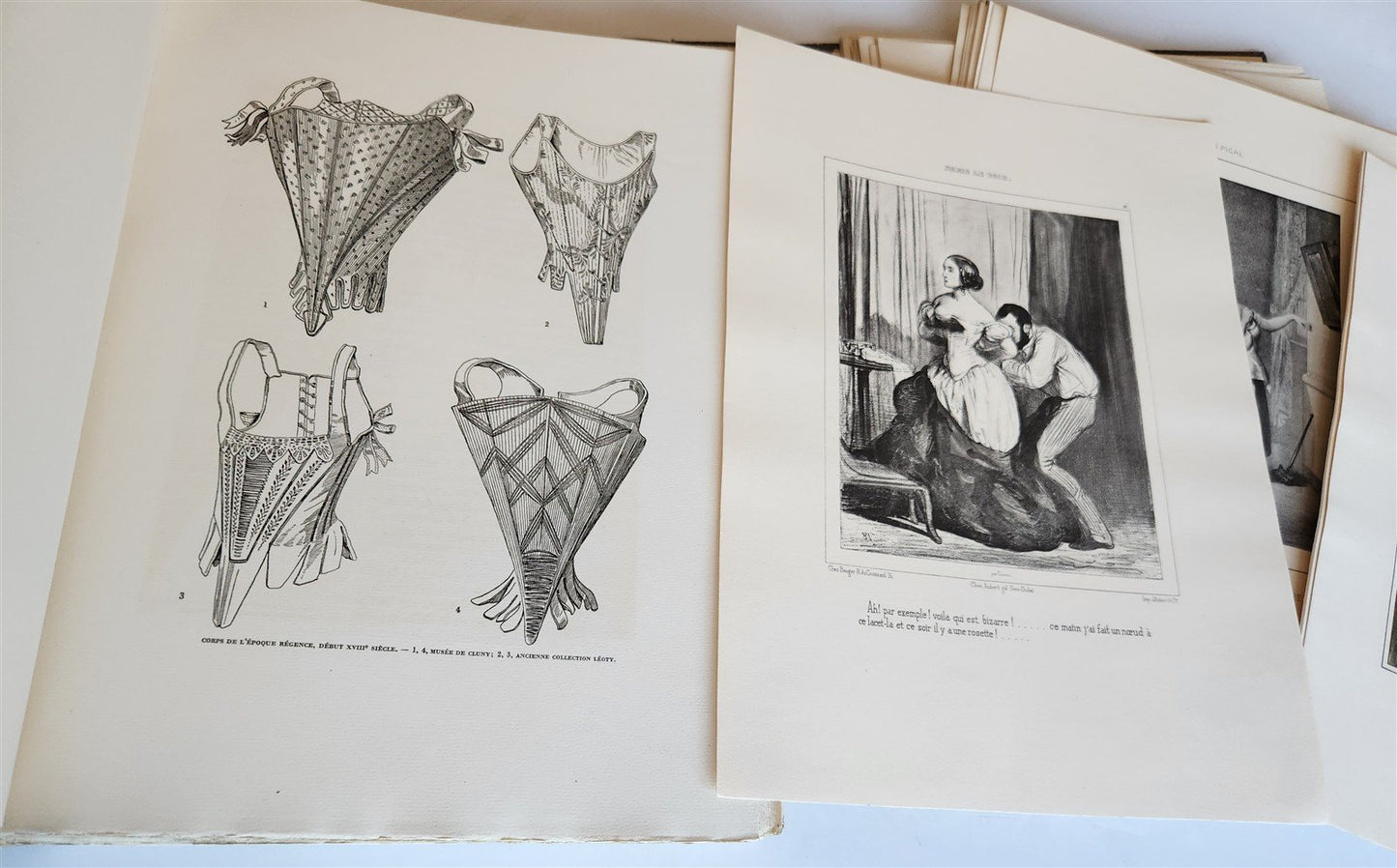 1933 THE CORSET in ART & CUSTOMS 13th-20th century ANTIQUE illustrated FOLIO