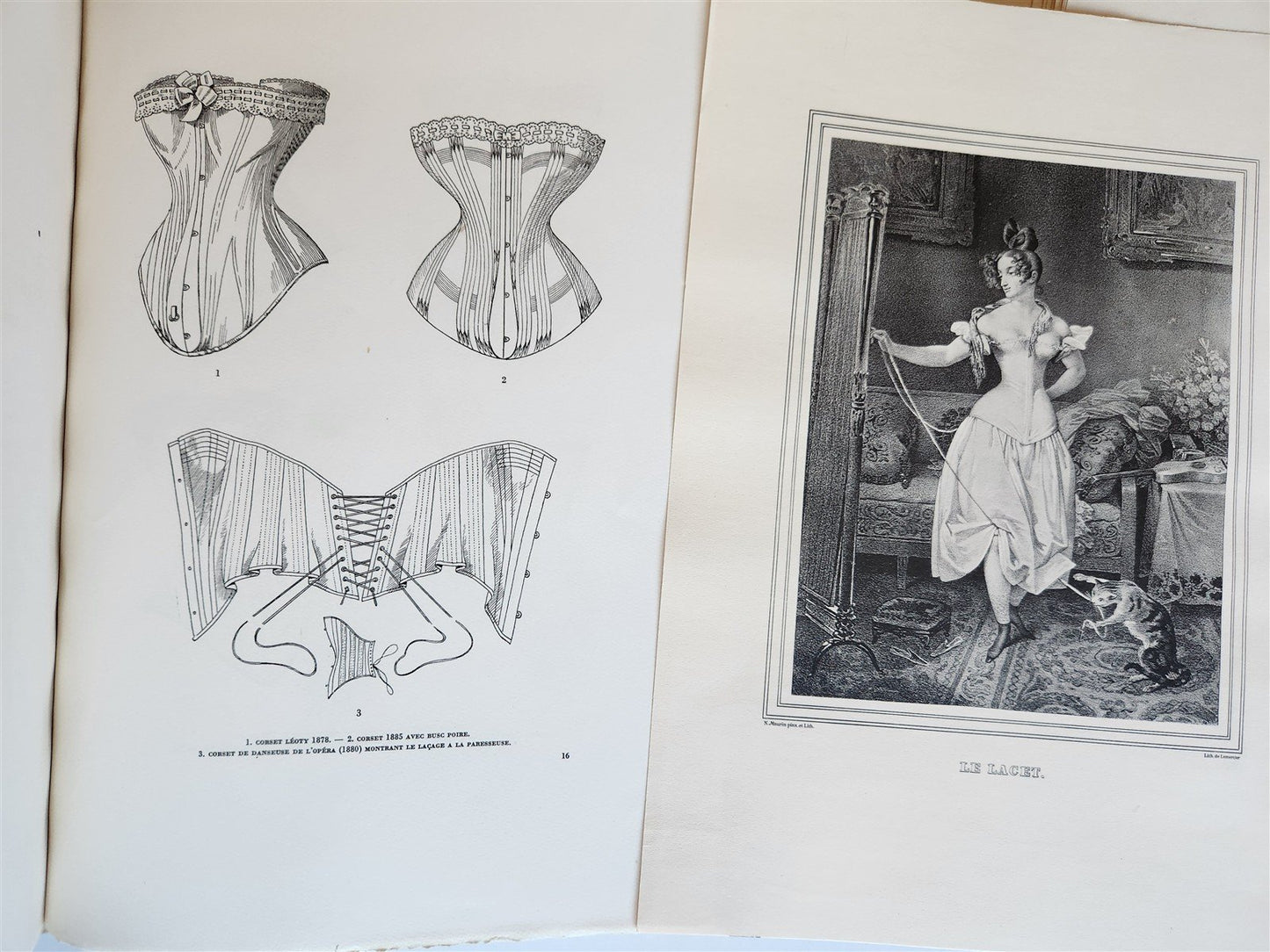 1933 THE CORSET in ART & CUSTOMS 13th-20th century ANTIQUE illustrated FOLIO