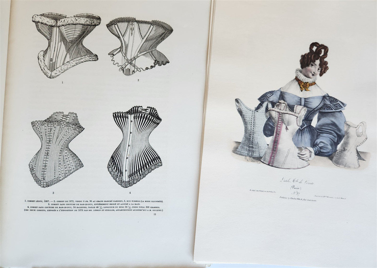 1933 THE CORSET in ART & CUSTOMS 13th-20th century ANTIQUE illustrated FOLIO
