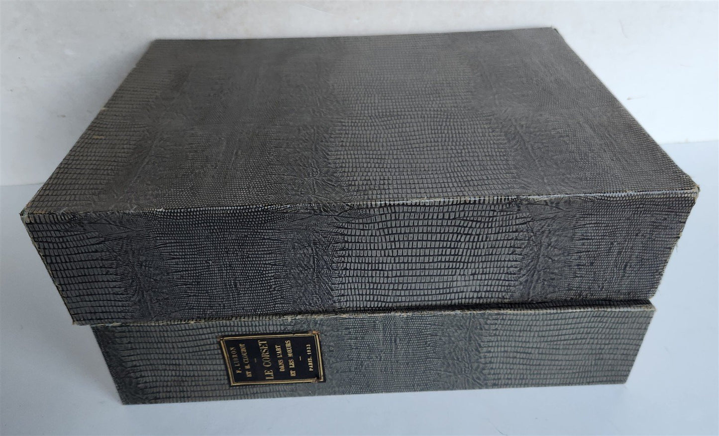 1933 THE CORSET in ART & CUSTOMS 13th-20th century ANTIQUE illustrated FOLIO