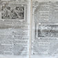 1755 BIBLE in GERMAN ANTIQUE illustrated PIGSKIN MASSIVE FOLIO w/ BRASS CORNERS