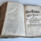 1755 BIBLE in GERMAN ANTIQUE illustrated PIGSKIN MASSIVE FOLIO w/ BRASS CORNERS