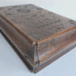 1790 BIBLE BOX HAND CARVED WOOD antique RARE SHAPE