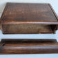 1790 BIBLE BOX HAND CARVED WOOD antique RARE SHAPE