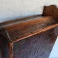 1790 BIBLE BOX HAND CARVED WOOD antique RARE SHAPE