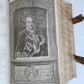 1763 BIBLE in GERMAN antique PIGSKIN BOUND FOLIO ILLUSTRATED w/ 212 ENGRAVINGS