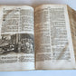 1763 BIBLE in GERMAN antique PIGSKIN BOUND FOLIO ILLUSTRATED w/ 212 ENGRAVINGS