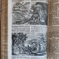 1763 BIBLE in GERMAN antique PIGSKIN BOUND FOLIO ILLUSTRATED w/ 212 ENGRAVINGS