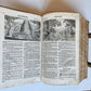 1763 BIBLE in GERMAN antique PIGSKIN BOUND FOLIO ILLUSTRATED w/ 212 ENGRAVINGS