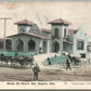 SAN ANGELO TX RAILROAD DEPOT RAILWAY STATION ANTIQUE POSTCARD