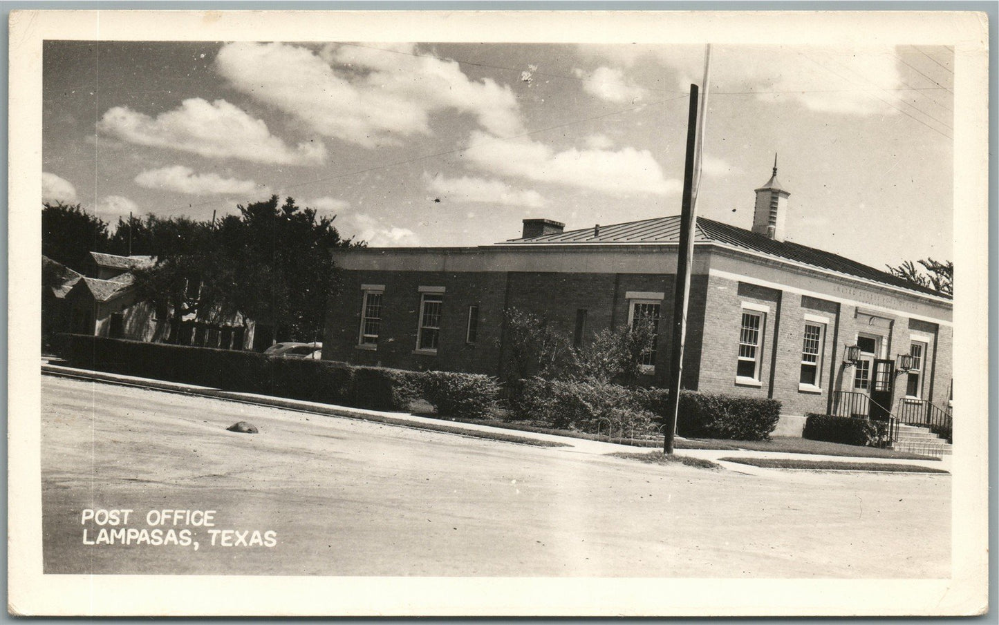 LAMPASOS TX POST OFFICE VINTAGE REAL PHOTO POSTCARD RPPC