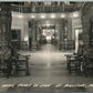ST.AUGUSTINE FL HOTEL PONCE DE LEON LOBBY VINTAGE REAL PHOTO POSTCARD RPPC