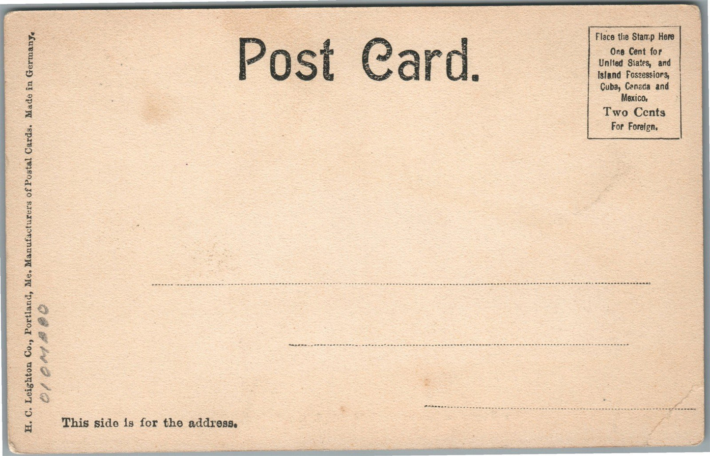 PALMS FL DAYTONA YACHT CLUB ANTIQUE POSTCARD