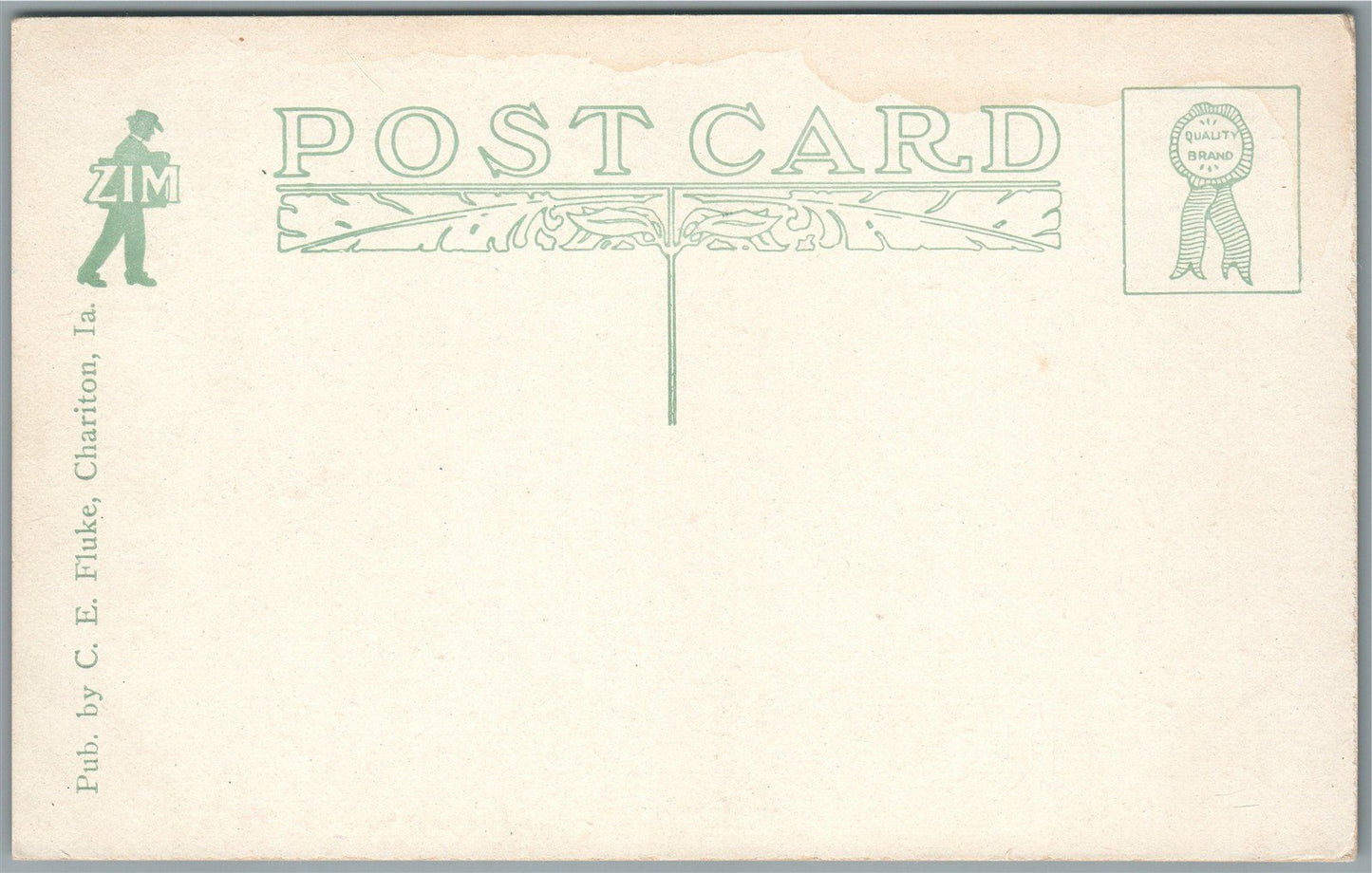 CHARITON IA RAILROAD STATION RAILWAY DEPOT ANTIQUE POSTCARD