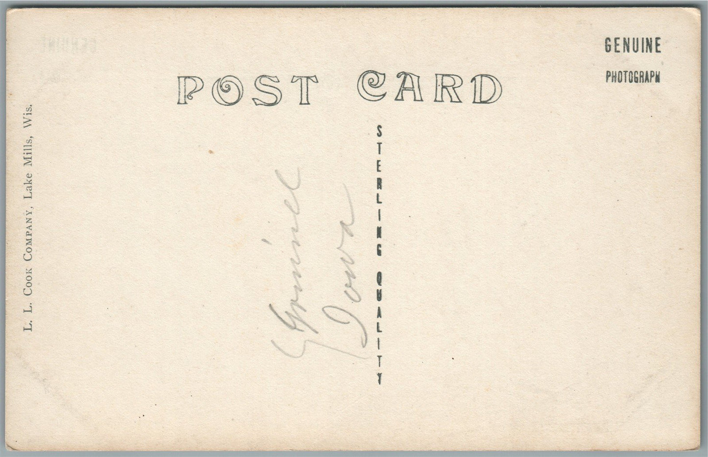 GRINNELL IA MASONIC TEMPLE ANTIQUE REAL PHOTO POSTCARD RPPC