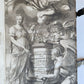 1696 WORLD'S CHRONICLE antique PIGSKIN BOUND FOLIO w/ CLASPS decorative