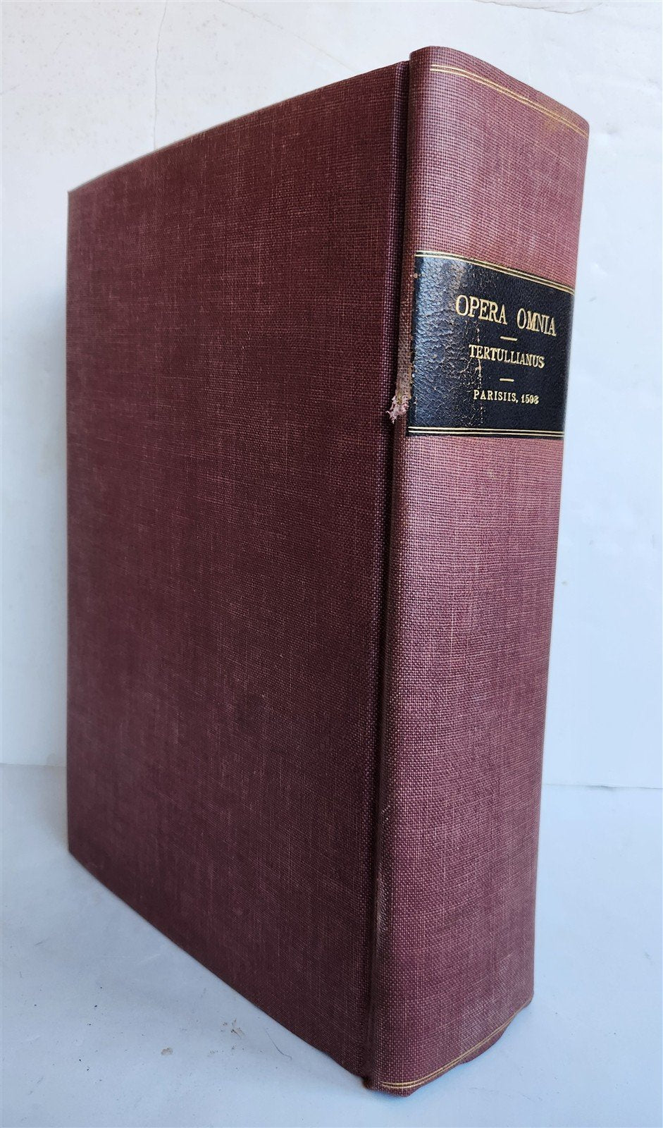 1598 THEOLOGY by TERTULLIAN antique FOLIO 16th century