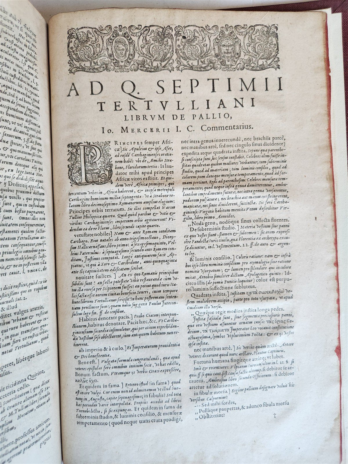 1598 THEOLOGY by TERTULLIAN antique FOLIO 16th century