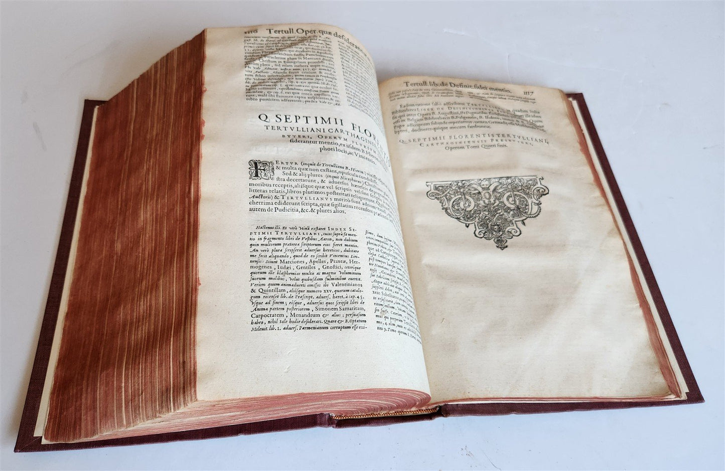 1598 THEOLOGY by TERTULLIAN antique FOLIO 16th century