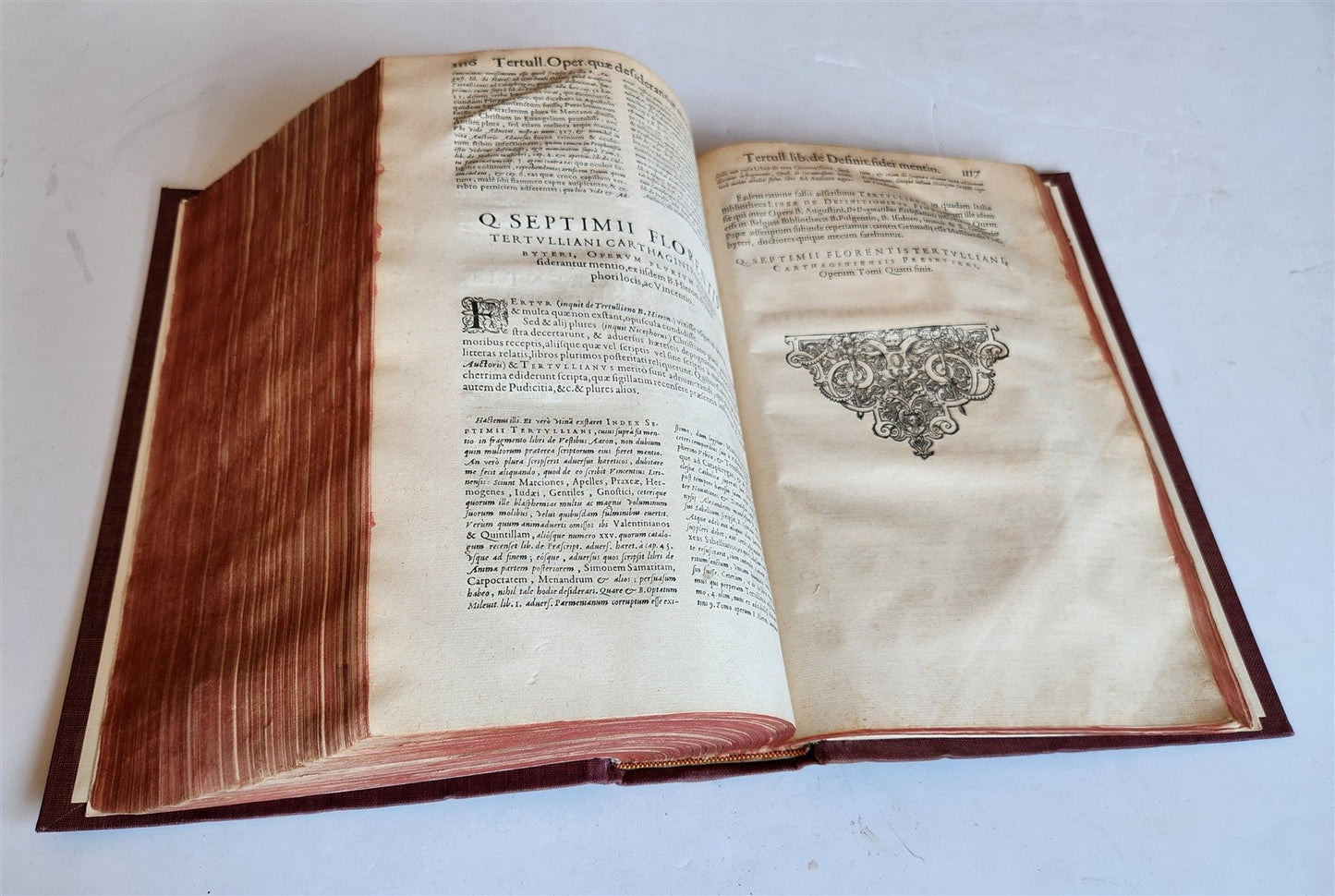 1598 THEOLOGY by TERTULLIAN antique FOLIO 16th century