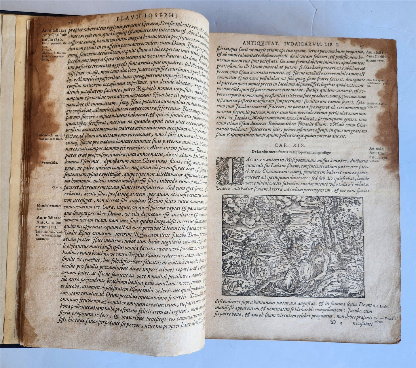 1580 FLAVIUS JOSEPHUS WORKS ILLUSTRATED by JOST AMMAN antique FOLIO Judaica
