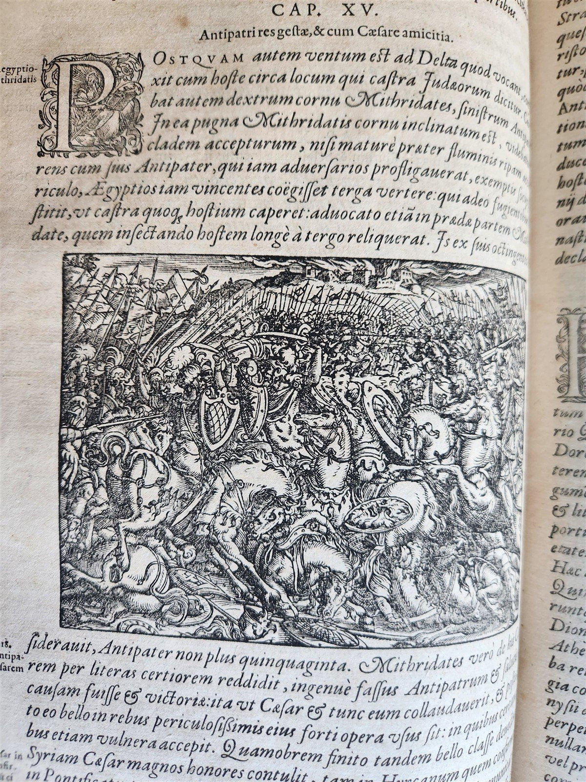 1580 FLAVIUS JOSEPHUS WORKS ILLUSTRATED by JOST AMMAN antique FOLIO Judaica