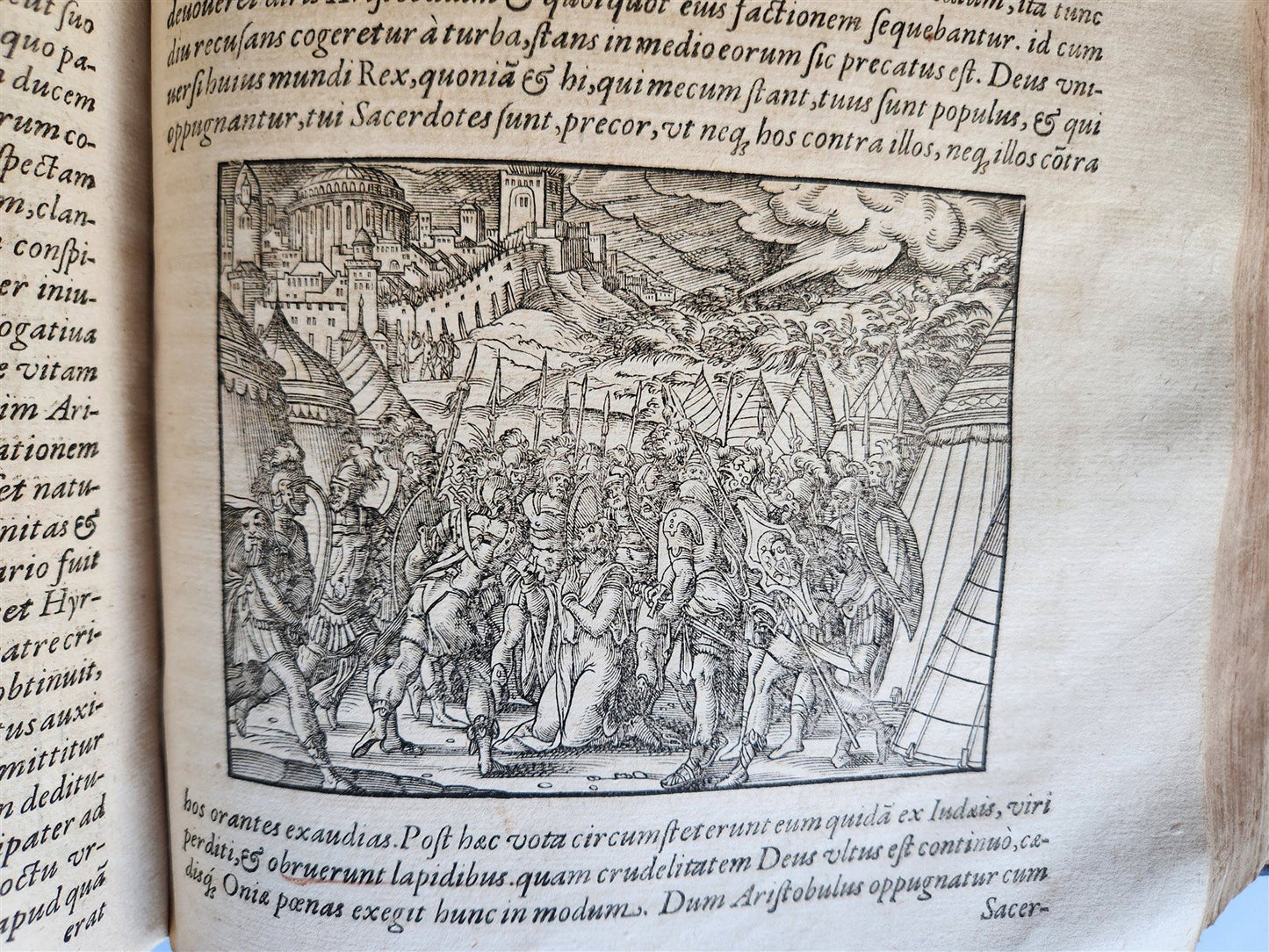 1580 FLAVIUS JOSEPHUS WORKS ILLUSTRATED by JOST AMMAN antique FOLIO Judaica