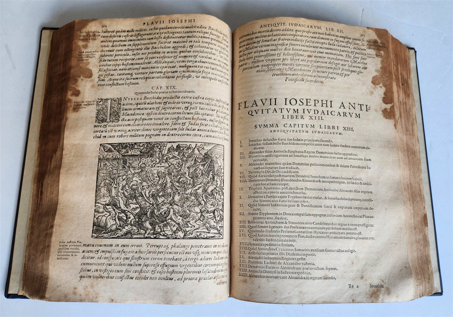 1580 FLAVIUS JOSEPHUS WORKS ILLUSTRATED by JOST AMMAN antique FOLIO Judaica