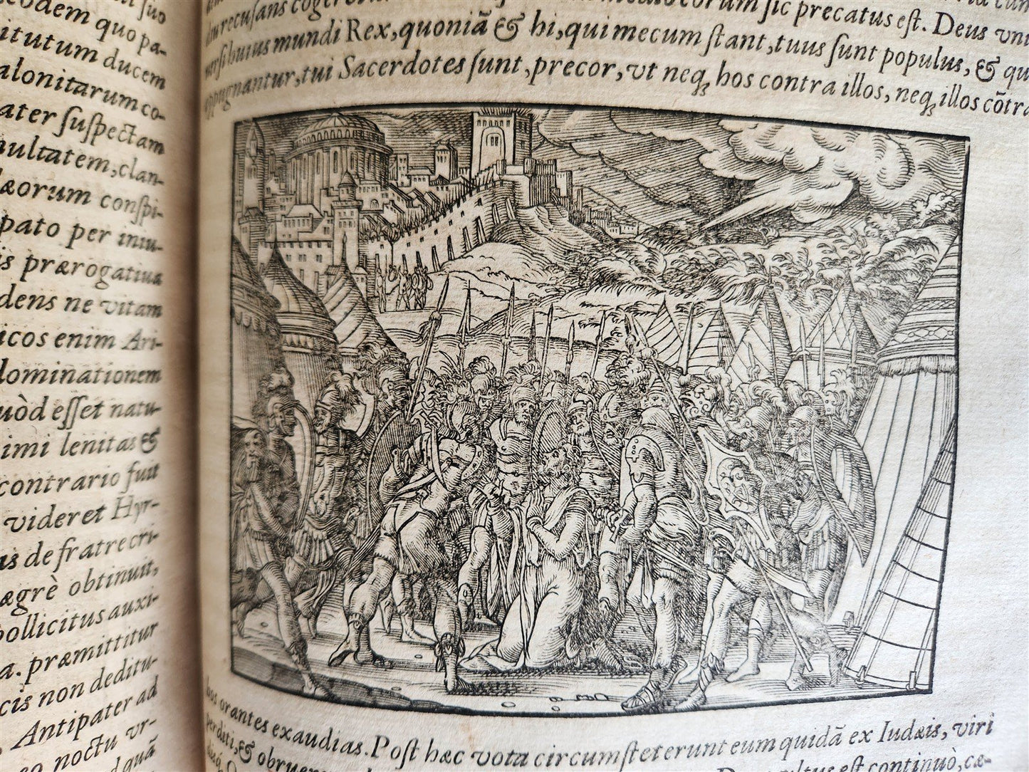 1580 FLAVIUS JOSEPHUS WORKS ILLUSTRATED by JOST AMMAN antique FOLIO Judaica