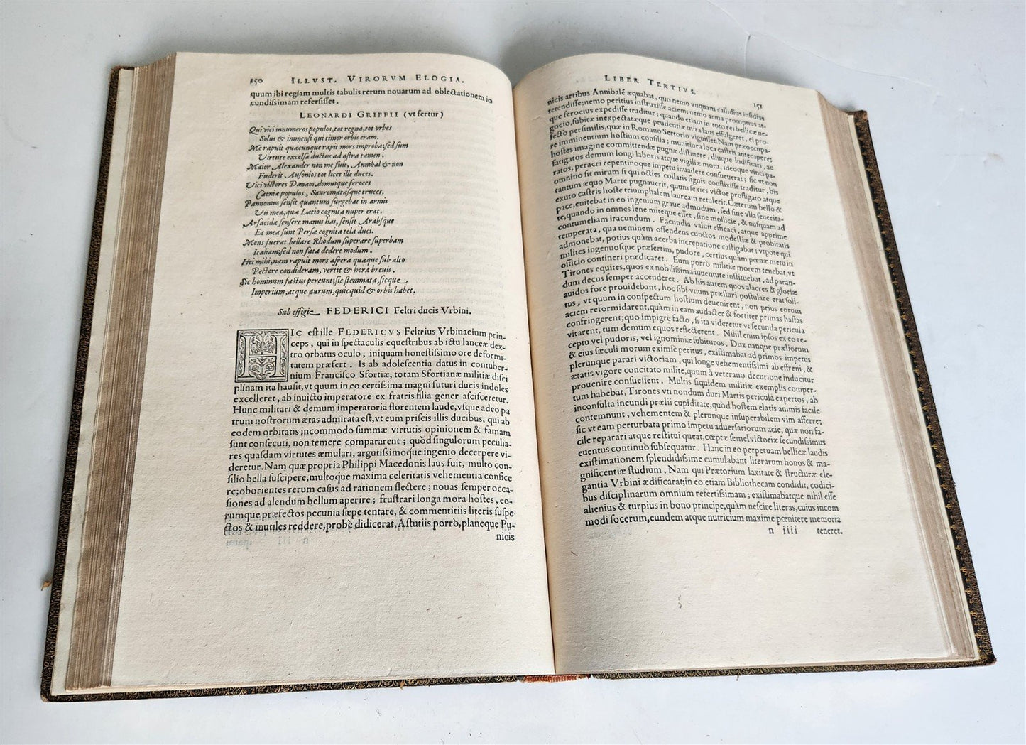 1573 PAOLO GIOVIO Elogia virorum antique 16th century FOLIO HISTORY BIOGRAPHIES