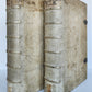 1729 CANON LAW antique 2 VOLUMES PIGSKIN BOUND FOLIO