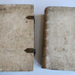 1729 CANON LAW antique 2 VOLUMES PIGSKIN BOUND FOLIO