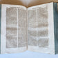 1729 CANON LAW antique 2 VOLUMES PIGSKIN BOUND FOLIO