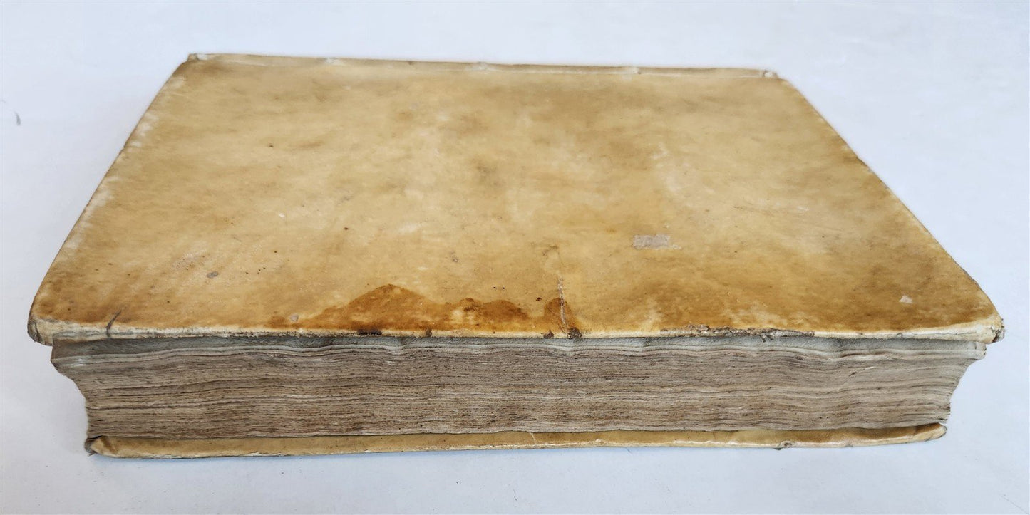 1627 Discorsi Morali Su La Tavola di Cebete Tebano antique VELLUM BOUND
