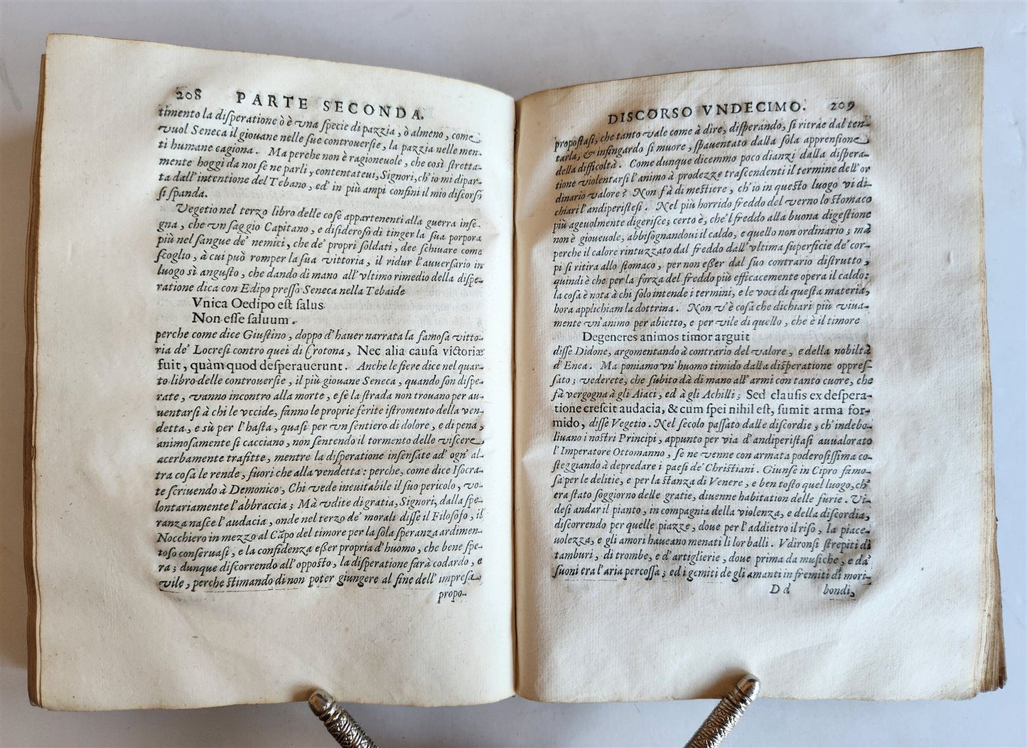 1627 Discorsi Morali Su La Tavola di Cebete Tebano antique VELLUM BOUND