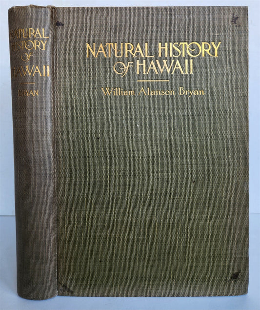 1915 NATURAL HISTORY of HAWAII antique ILLUSTRATED