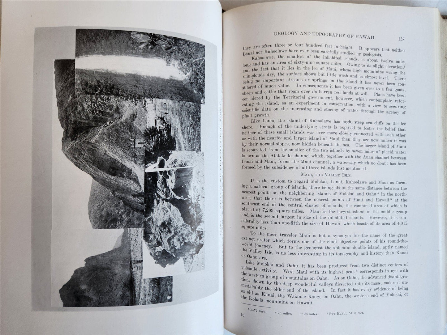 1915 NATURAL HISTORY of HAWAII antique ILLUSTRATED