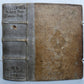 1690 HISTORY BOOK in GERMAN antique PIGSKIN BOUND 17th CENTURY
