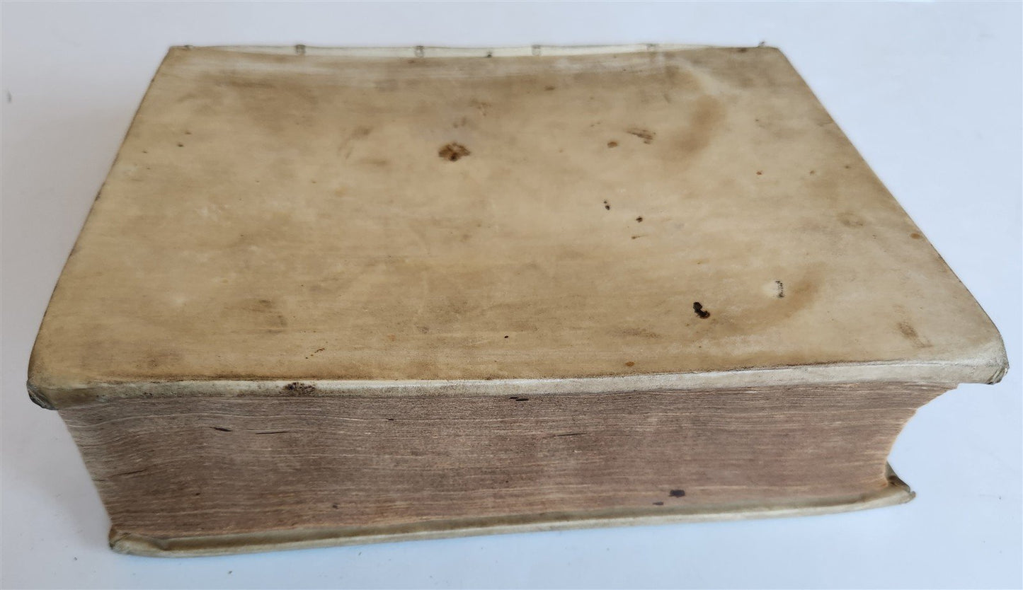 1693 DICTIONARY HISTORICAL GEOGRAPHICAL & POETICAL antique VELLUM BOUND 17th C.