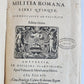 1614 DE MILITIA ROMANA by LIPSIUS antique ILLUSTRATED WARFARE Plantiniana vellum
