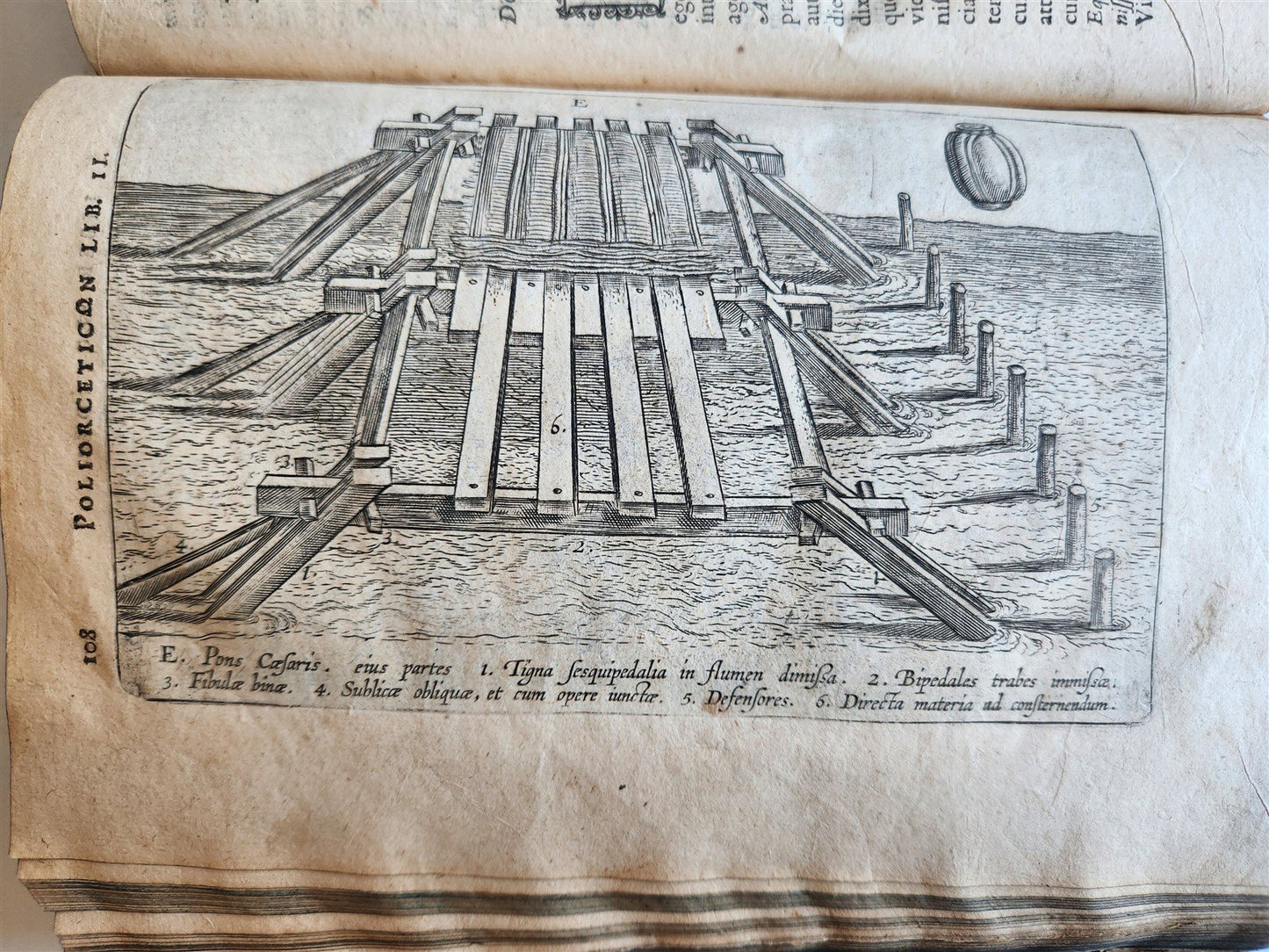 1614 DE MILITIA ROMANA by LIPSIUS antique ILLUSTRATED WARFARE Plantiniana vellum