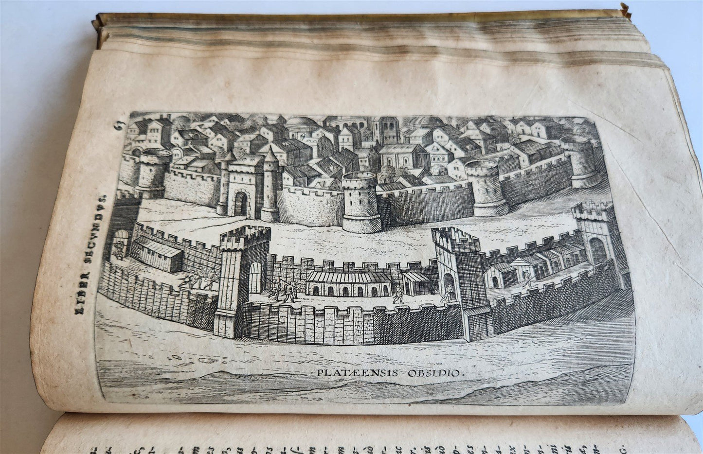 1614 DE MILITIA ROMANA by LIPSIUS antique ILLUSTRATED WARFARE Plantiniana vellum