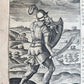 1614 DE MILITIA ROMANA by LIPSIUS antique ILLUSTRATED WARFARE Plantiniana vellum