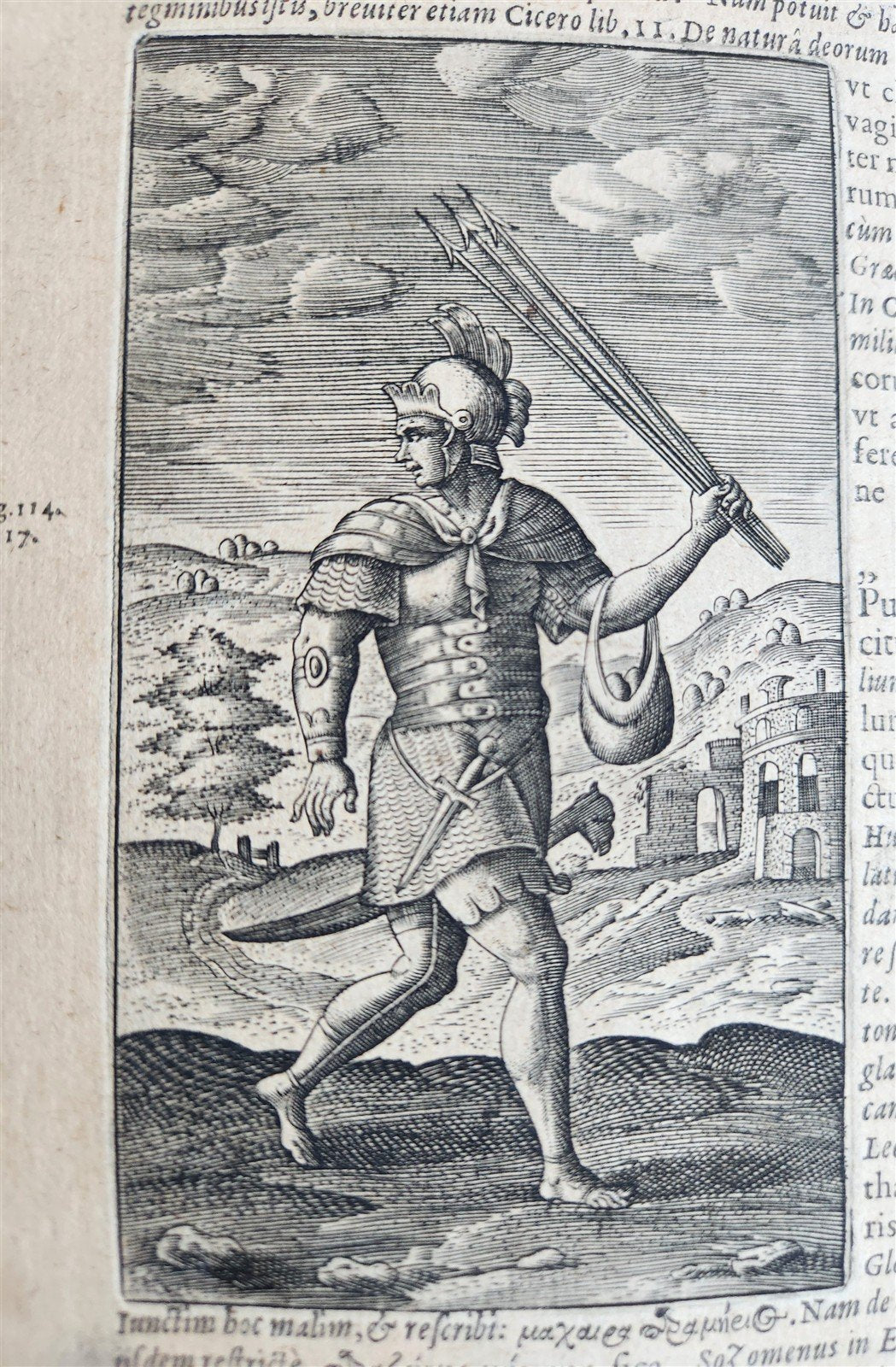 1614 DE MILITIA ROMANA by LIPSIUS antique ILLUSTRATED WARFARE Plantiniana vellum