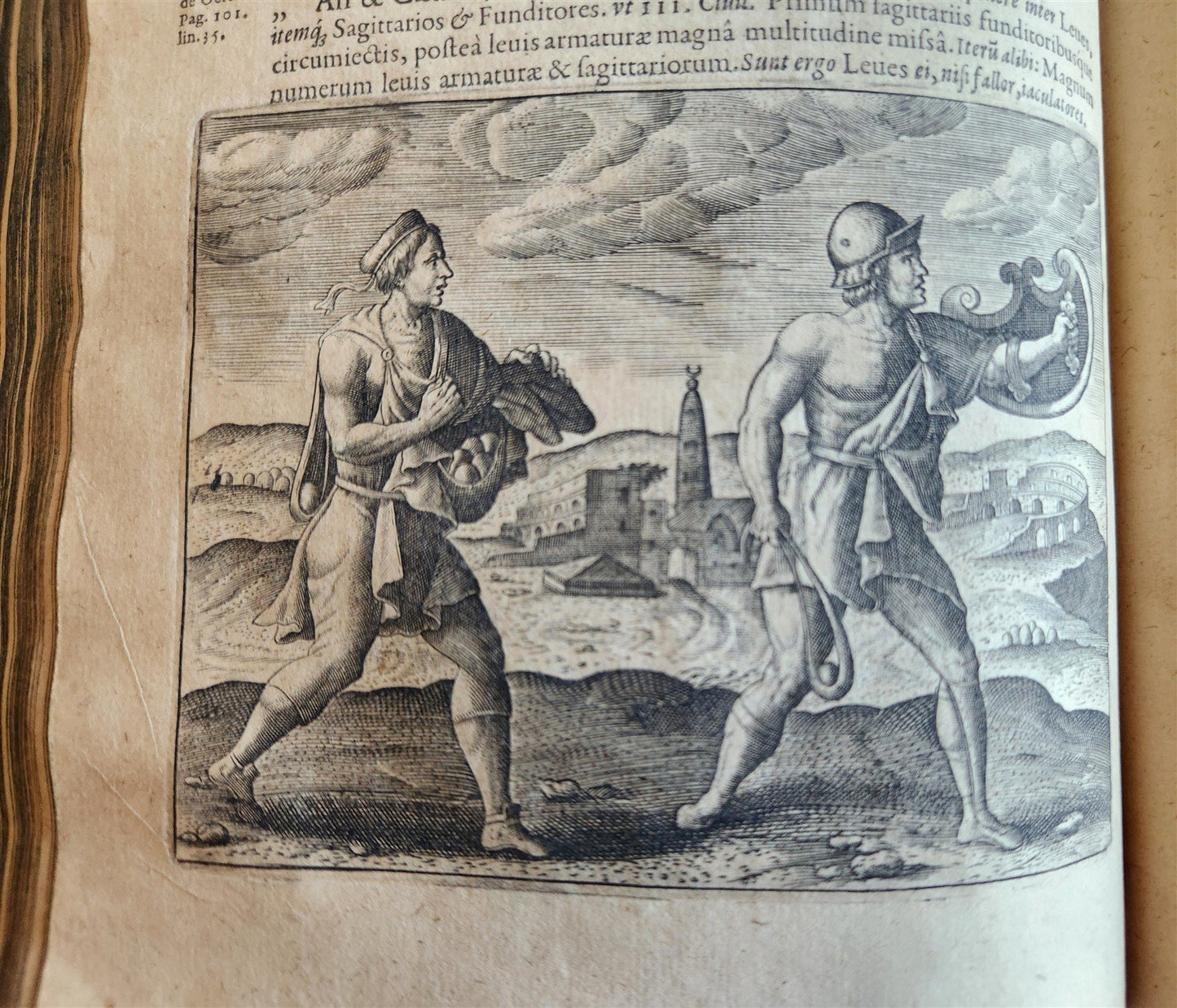 1614 DE MILITIA ROMANA by LIPSIUS antique ILLUSTRATED WARFARE Plantiniana vellum