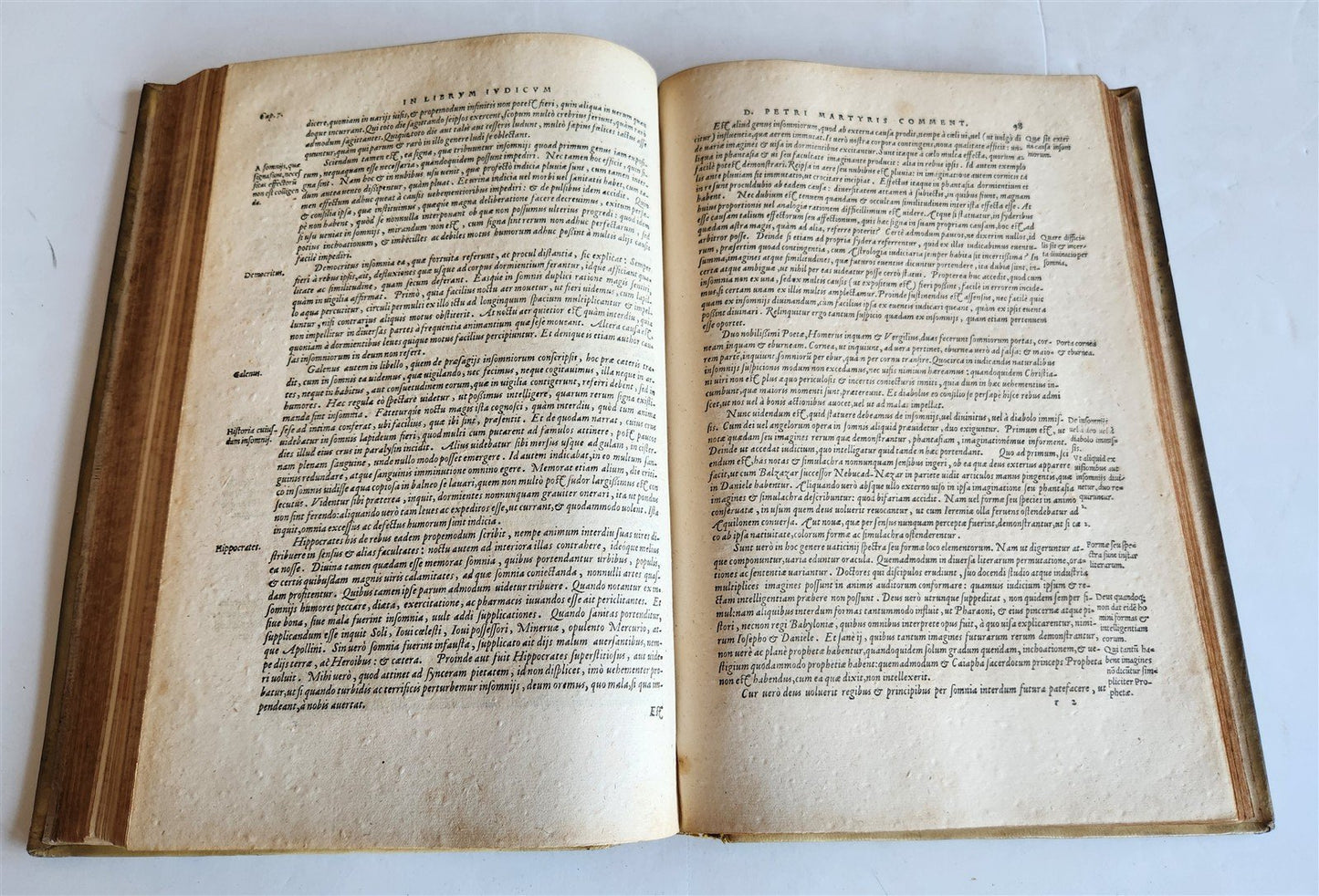1561 COMMENTARY on BIBLE BOOK OF JUDGES by Peter Martyr Vermigli antique VELLUM